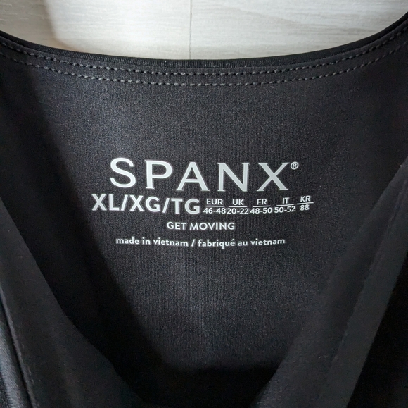 Spanx The Get Moving Square Neck Dress NWT Black XL - Picture 9 of 12